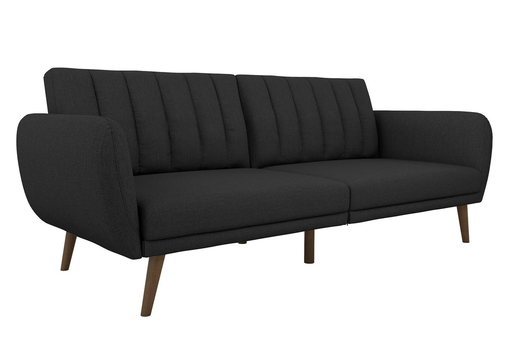 Novogratz Brittany Futon, Blue Linen