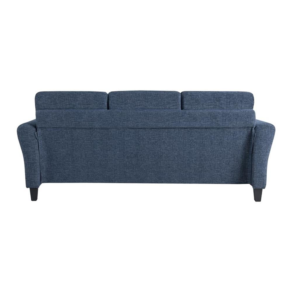 Lifestyle Solutions Alexa Sofa with Rolled Arms, Gray Fabric