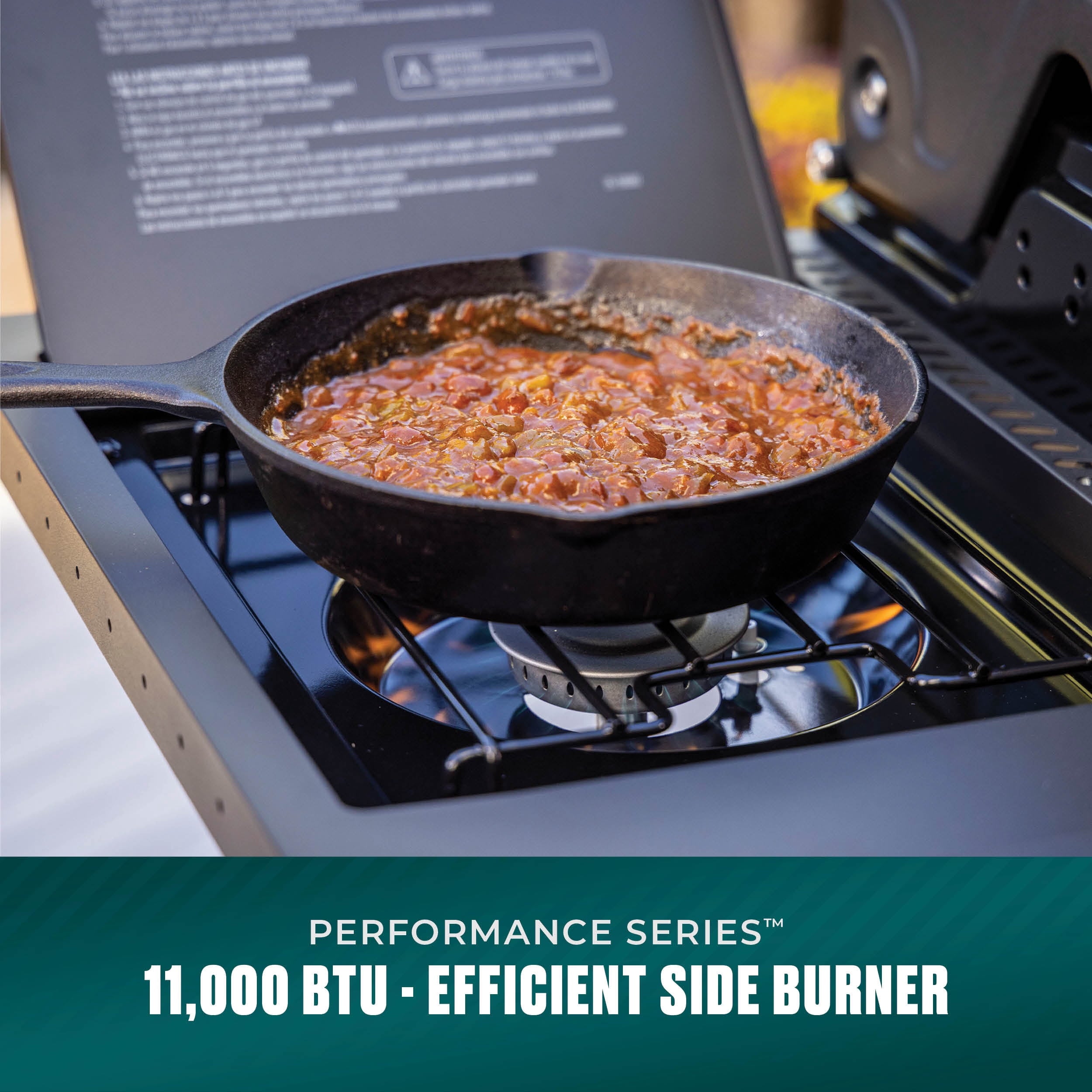 Charbroil® Performance Series™ FlavorMax™ 4 Burner Gas Grill Cabinet with Side Burner, Stainless Steel