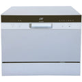 6 Place Settings Silver Countertop Dishwasher with Delay Start and LED display