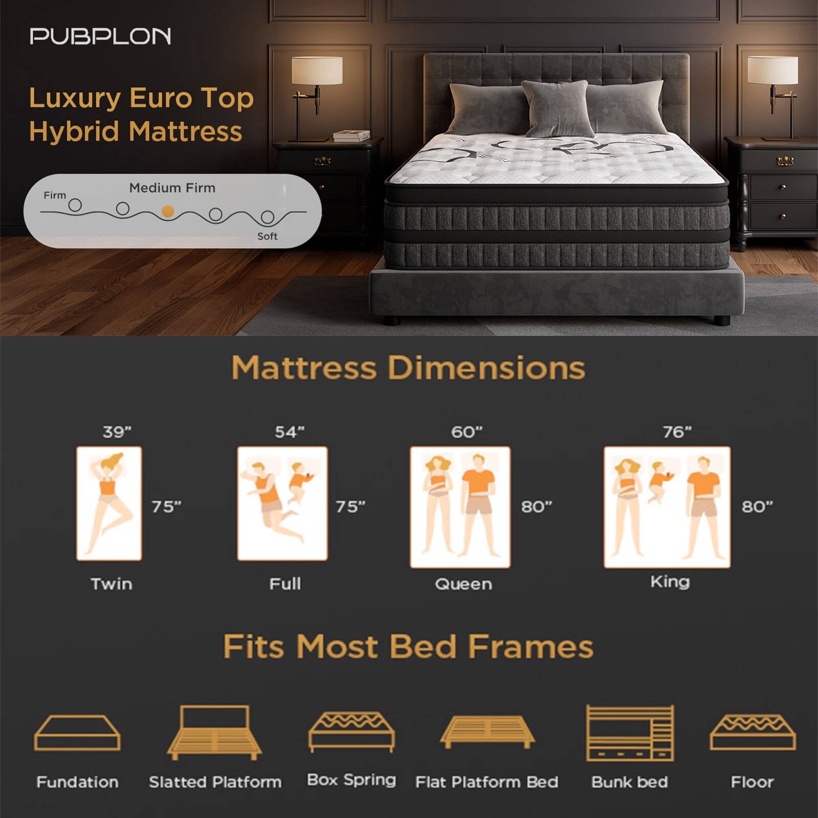 GREOO Queen Size Mattress 10 Hybrid Mattress in a Box Gel Memory Foam and Pocket Springs with Motion Isolation, Medium Firm, Pressure Relief, CertiPUR-US® & OEKO-TEX® STANDARD 100 Certified