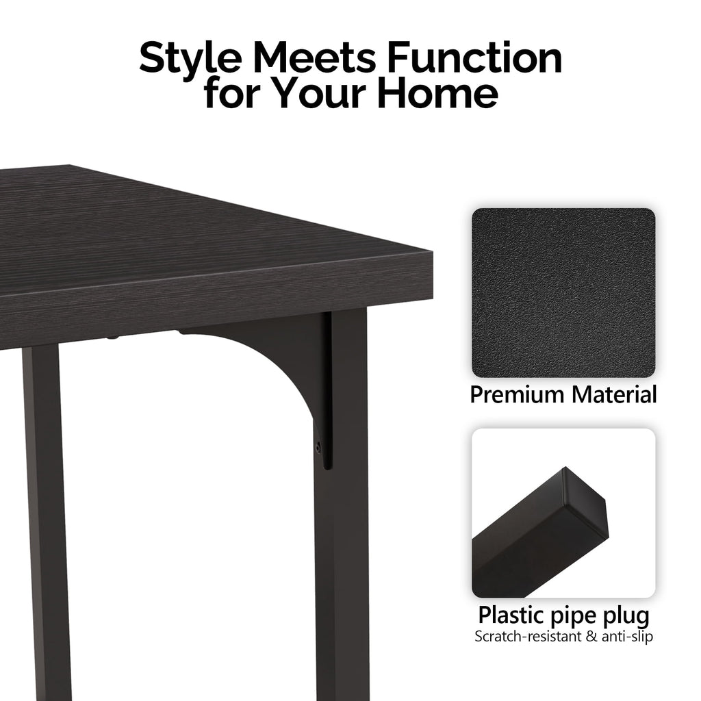Ktaxon 70.8 Dining Table for 6~8, Farmhouse Kitchen Table Large Rectangle Dinner Table for Home, Dining Room, Kitchen, Brown