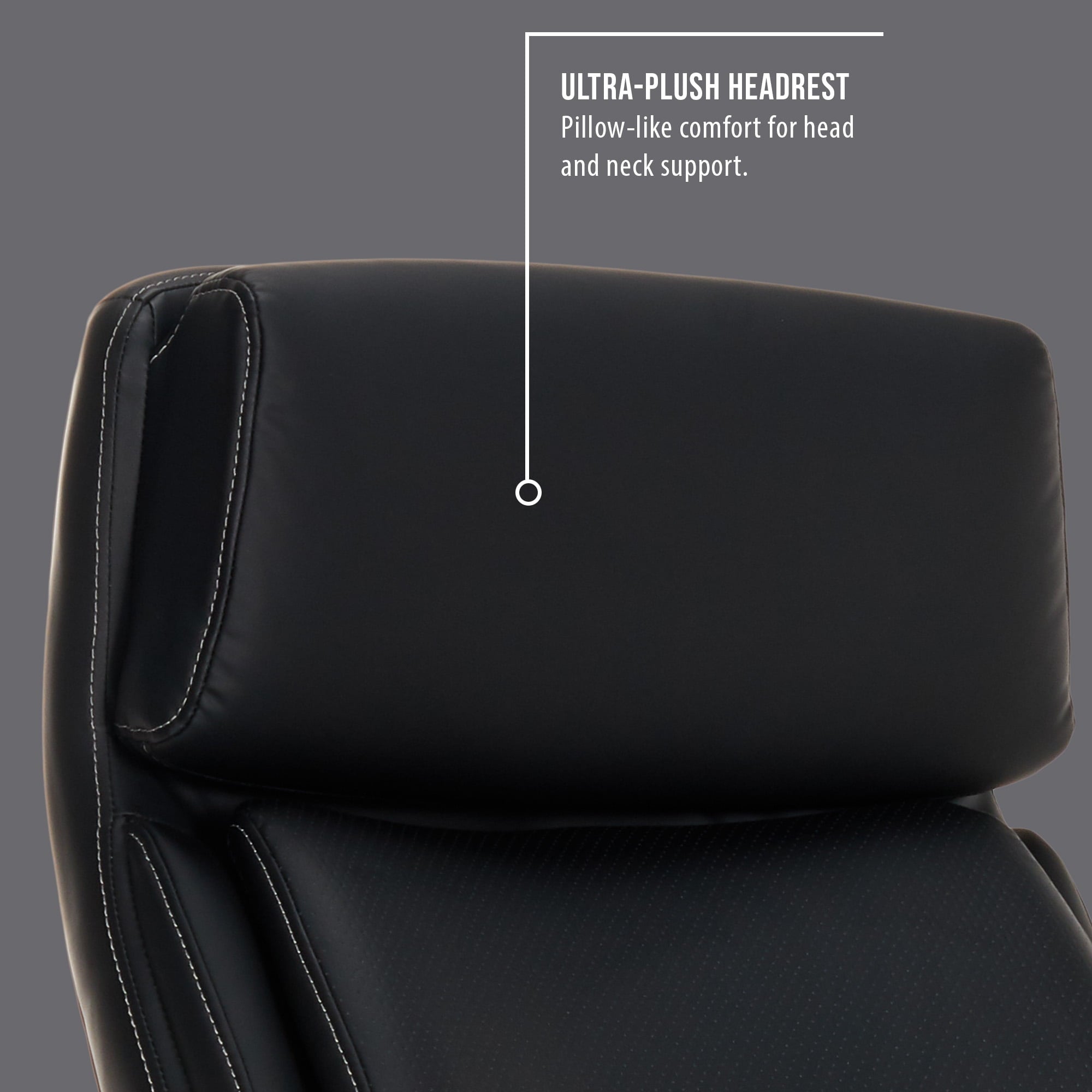 Shaquille O'Neal Cenzo Ergonomic Big and Tall Office Chair ,Flip-Up Arms PureSoft Upholstery High-Back Desk Chair with 400 lb Capacity, Black