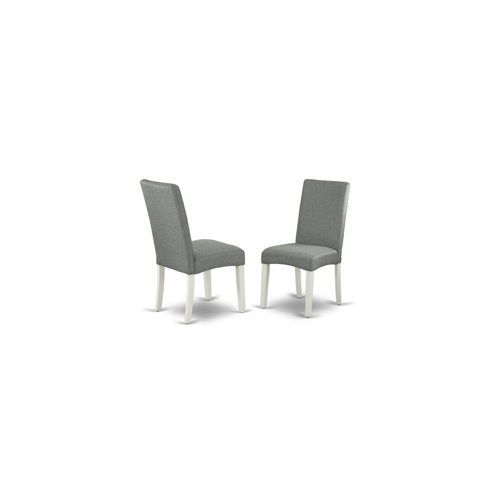 7-Piece Dining Set - Parsons Chairs & Rectangular Table - Hardwood Dining Room Furniture