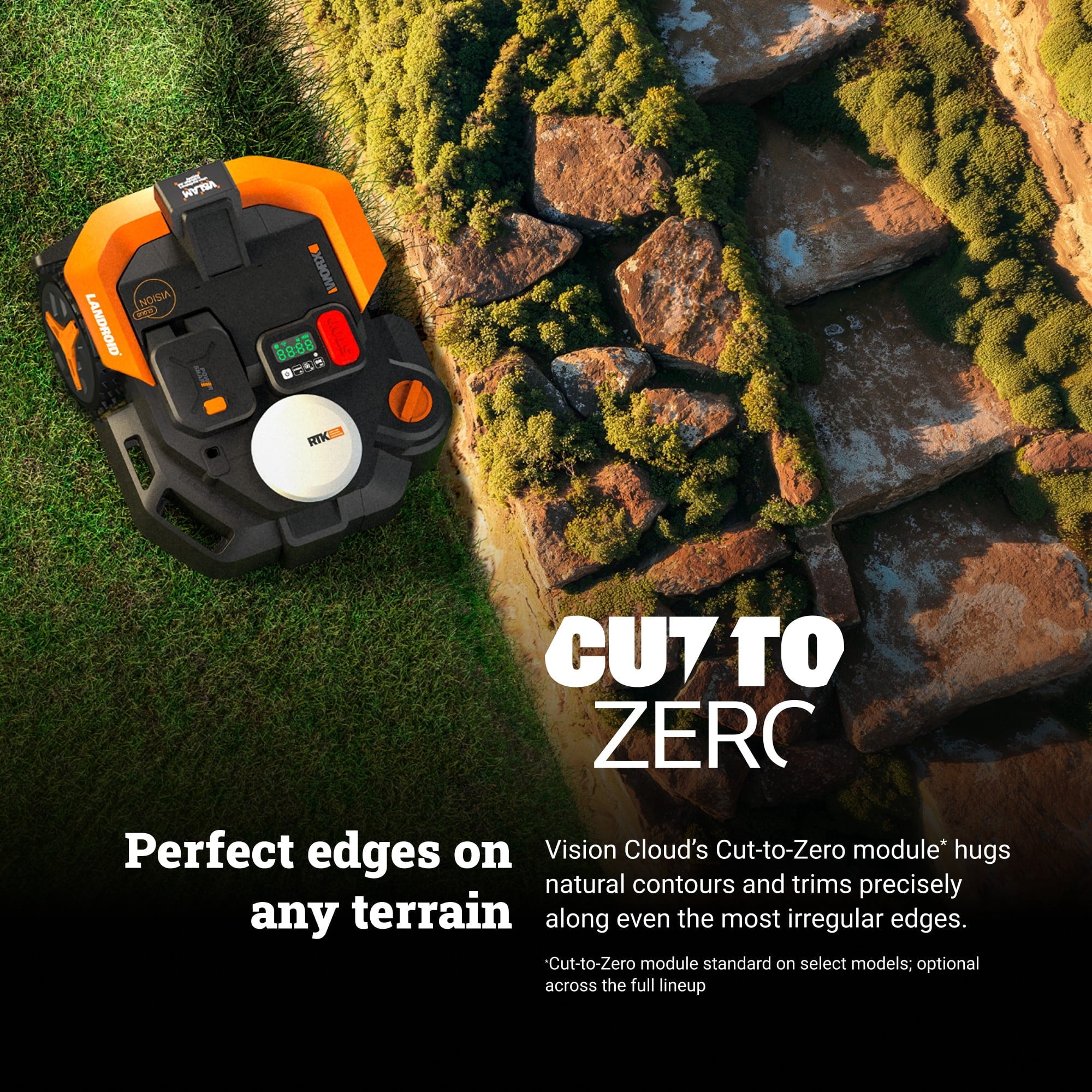 Worx WR310.1 Landroid Vision Cloud 2WD Robotic Lawn Mower (¼ Acre)