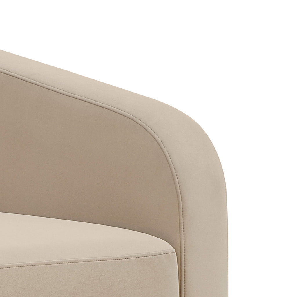 Better Homes & Gardens Lillian Channel Tufted Sofa 83.5 Cream Linen