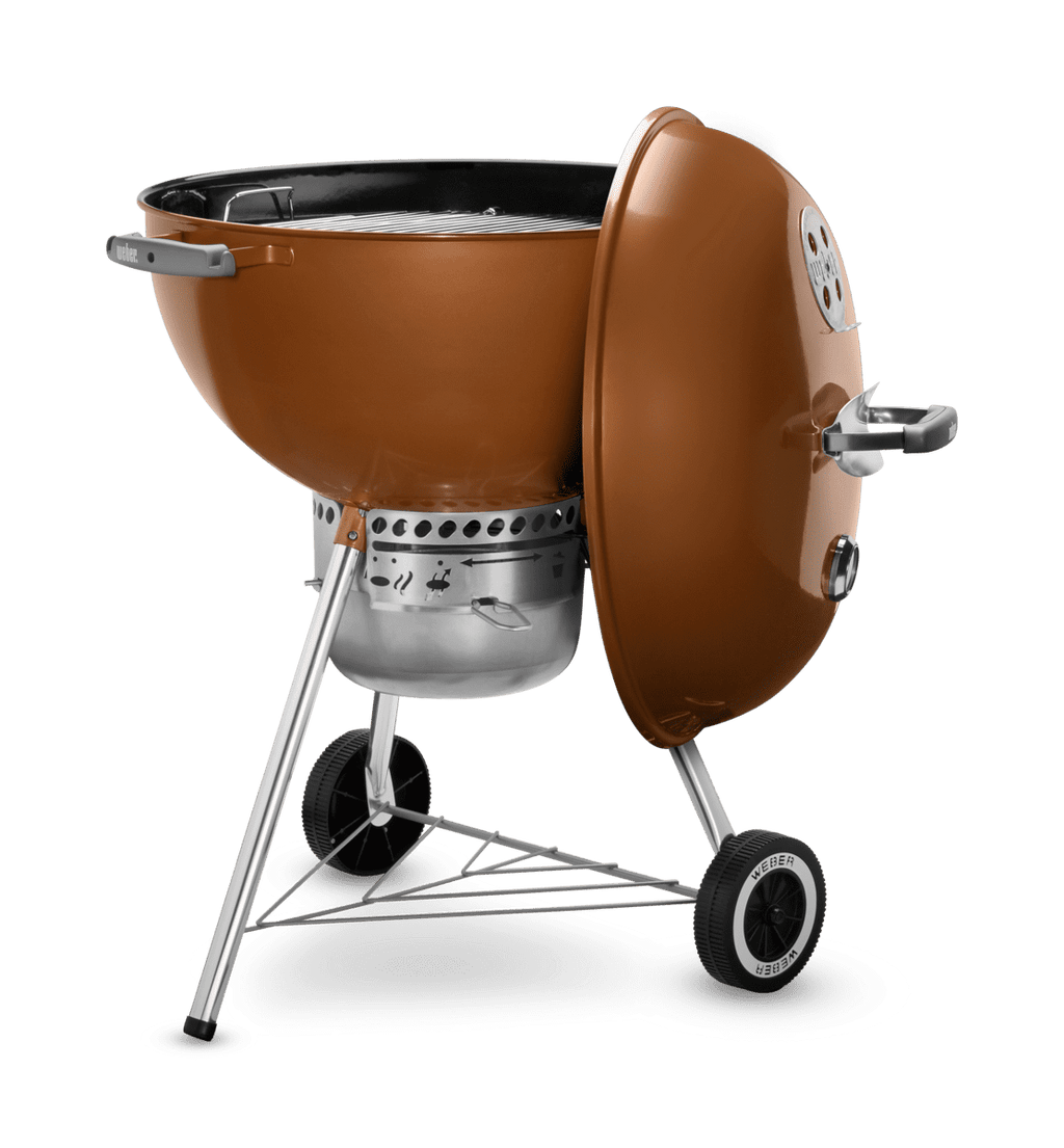 Weber Original Charcoal Grill, 22 Inch Premium Kettle Charcoal Grill, Black