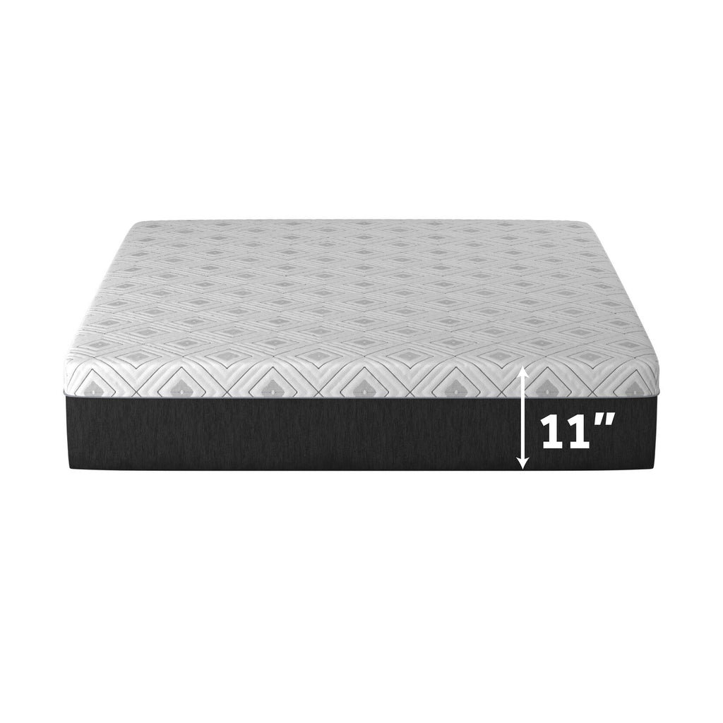 Sealy Essentials Cool-Touch 11” Hybrid Medium-Feel Queen Mattress-in-a-Box, Adult