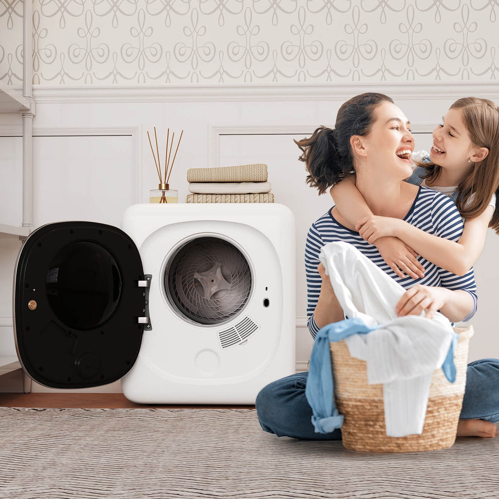 Costway 1.5 cu.ft Compact Drying Machine with Stainless Steel Tub & LED Touch Panel