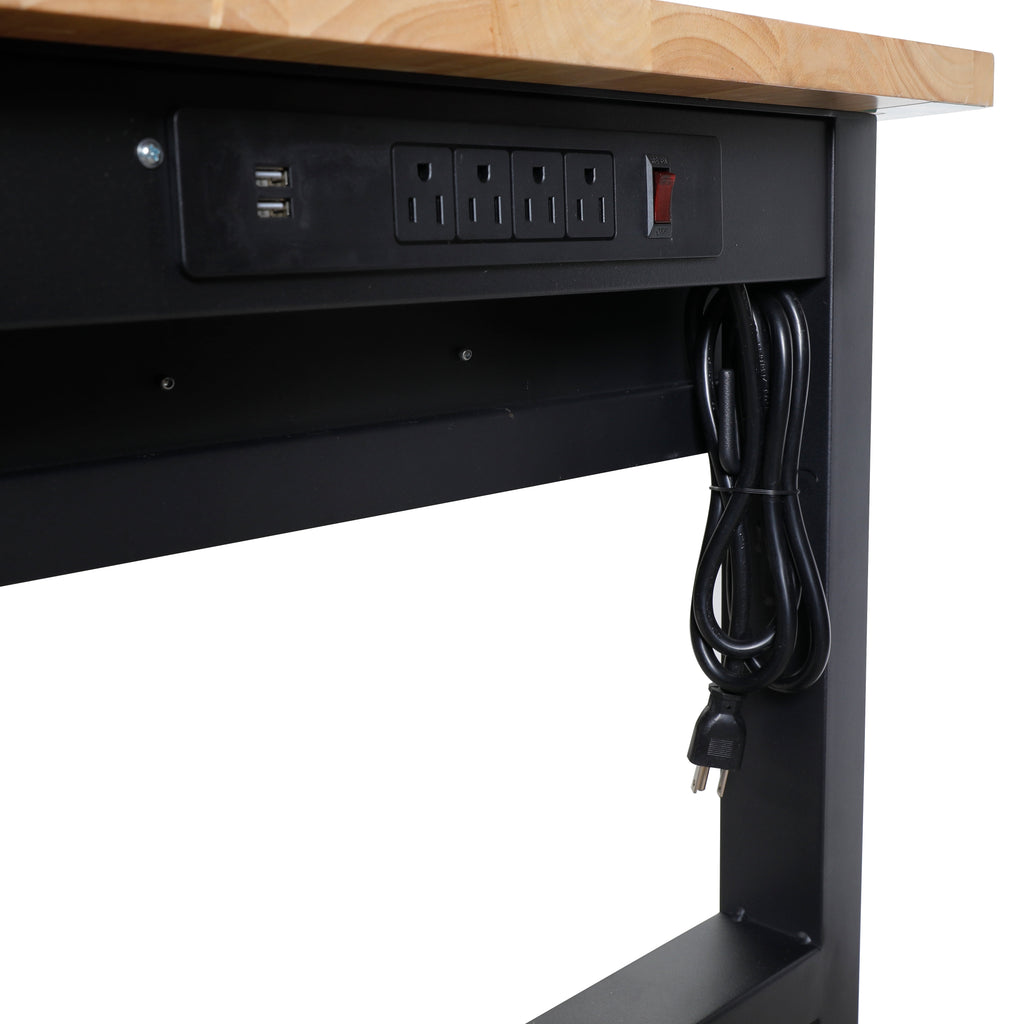 WORKPRO 60-inch Heavy-Duty Workbench with Single Drawer