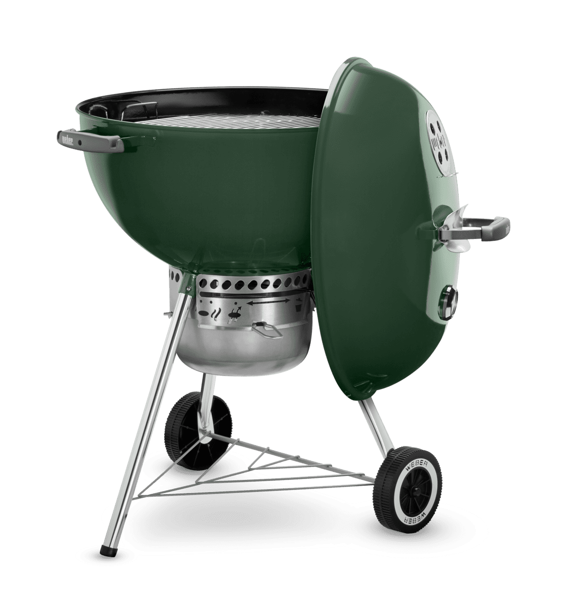 Weber Original Charcoal Grill, 22 Inch Premium Kettle Charcoal Grill, Black