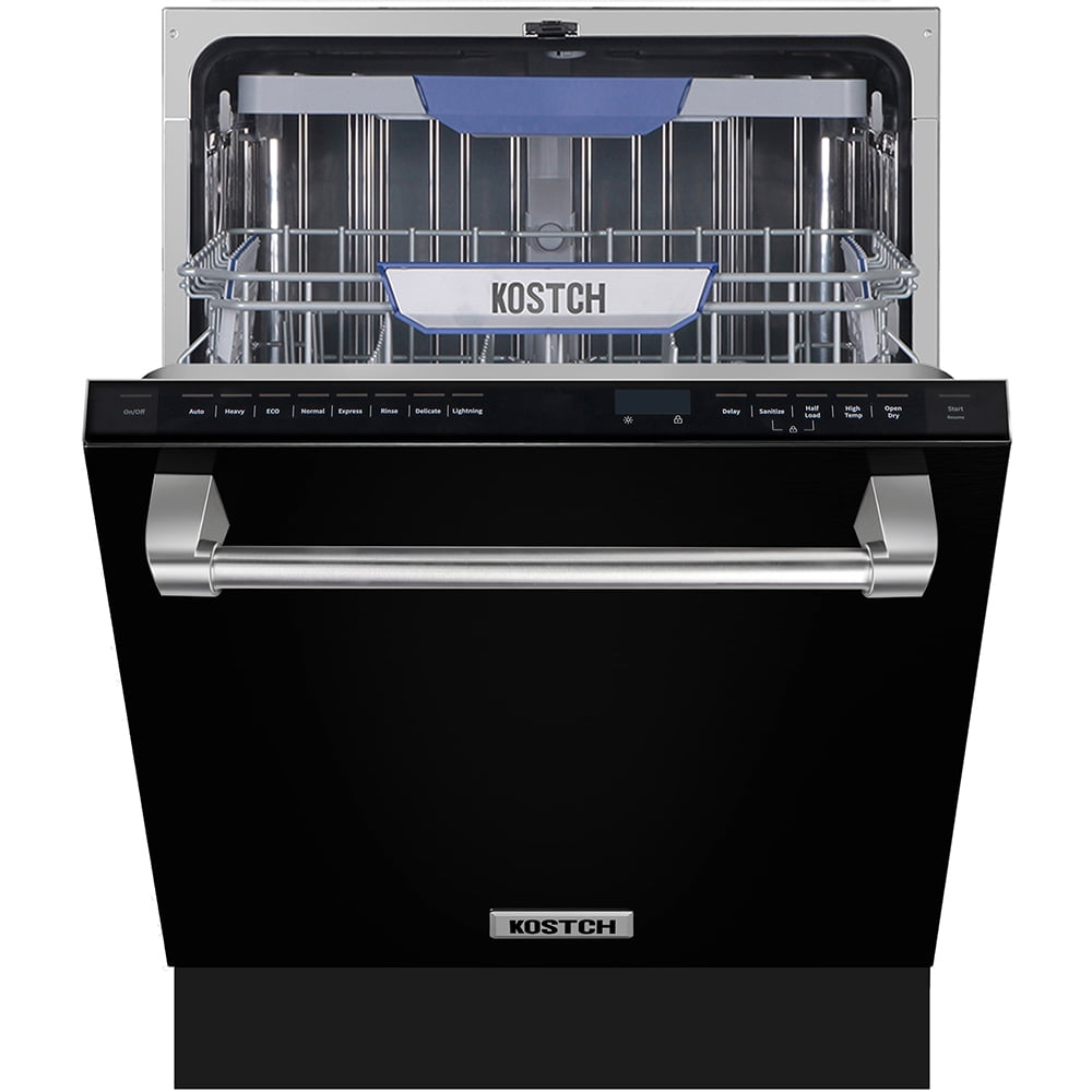 KOSTCH 24in Built-in Dishwasher with 8 wash programs & 4 Dry Options, Large Capacity 15 Place Settings,Stainless Steel Handle, 45-dBA Ultra-Quiet, ENERGY STAR Certified