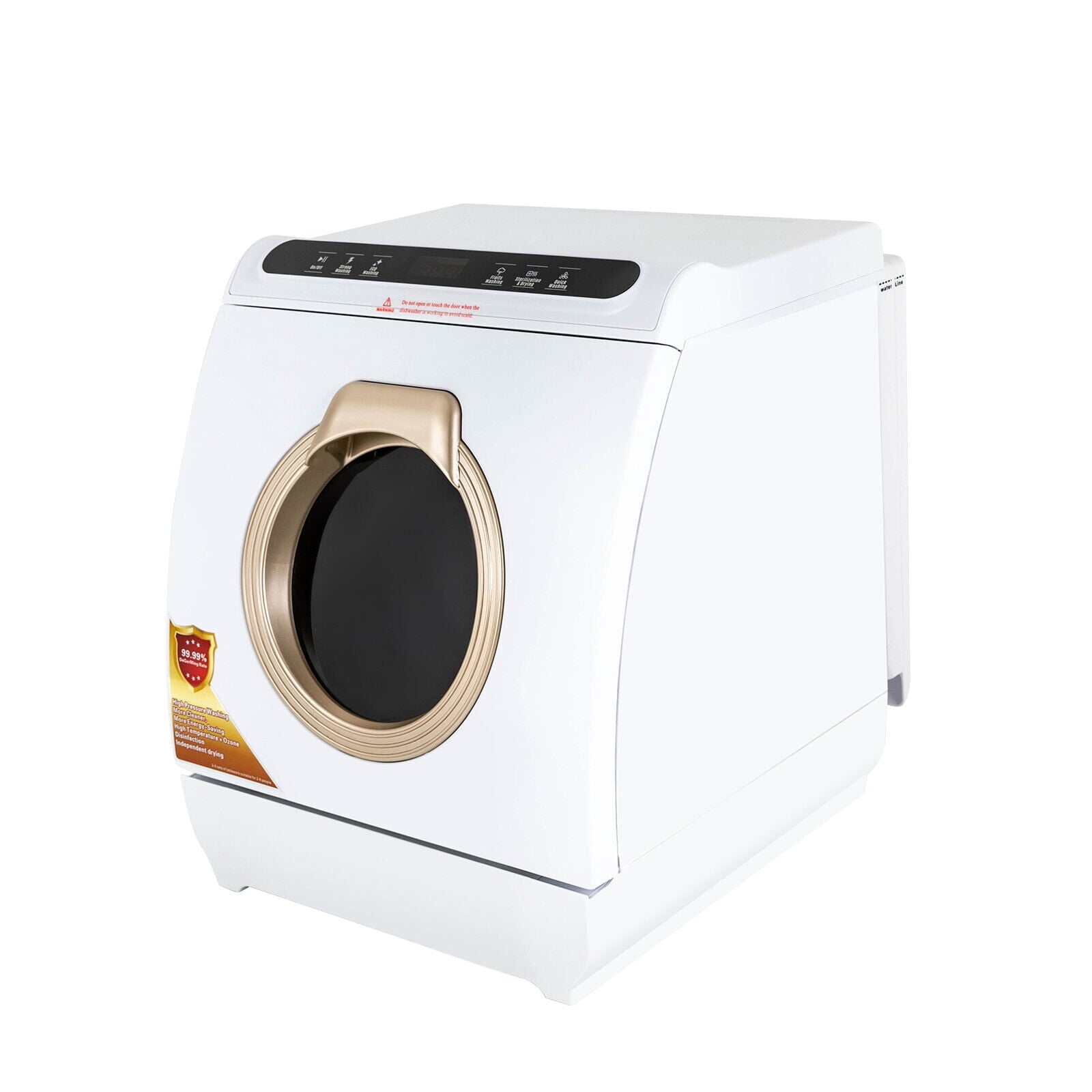 Portable Countertop Dishwasher Air Drying 5 Programs W/ 7L Water Tank 110V