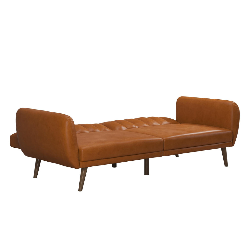 Novogratz Brittany Futon, Blue Linen