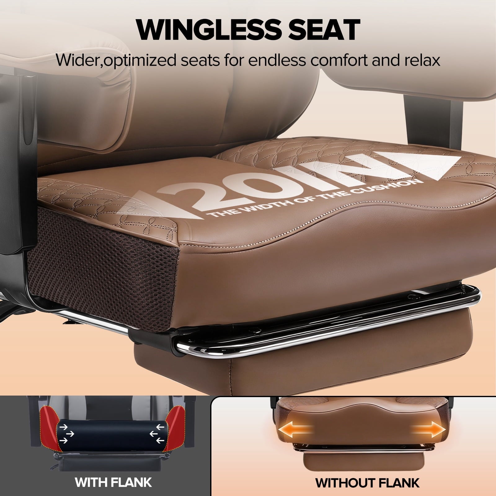 CloudRest Pro 400lbs Executive heavy duty office chair, High Back Ergonomic Computer Desk Chairwith Lumbar Back Support, Black