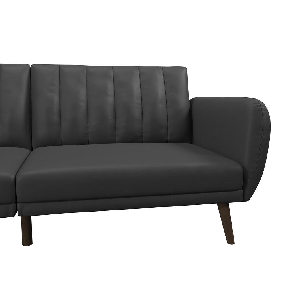 Novogratz Brittany Futon, Blue Linen