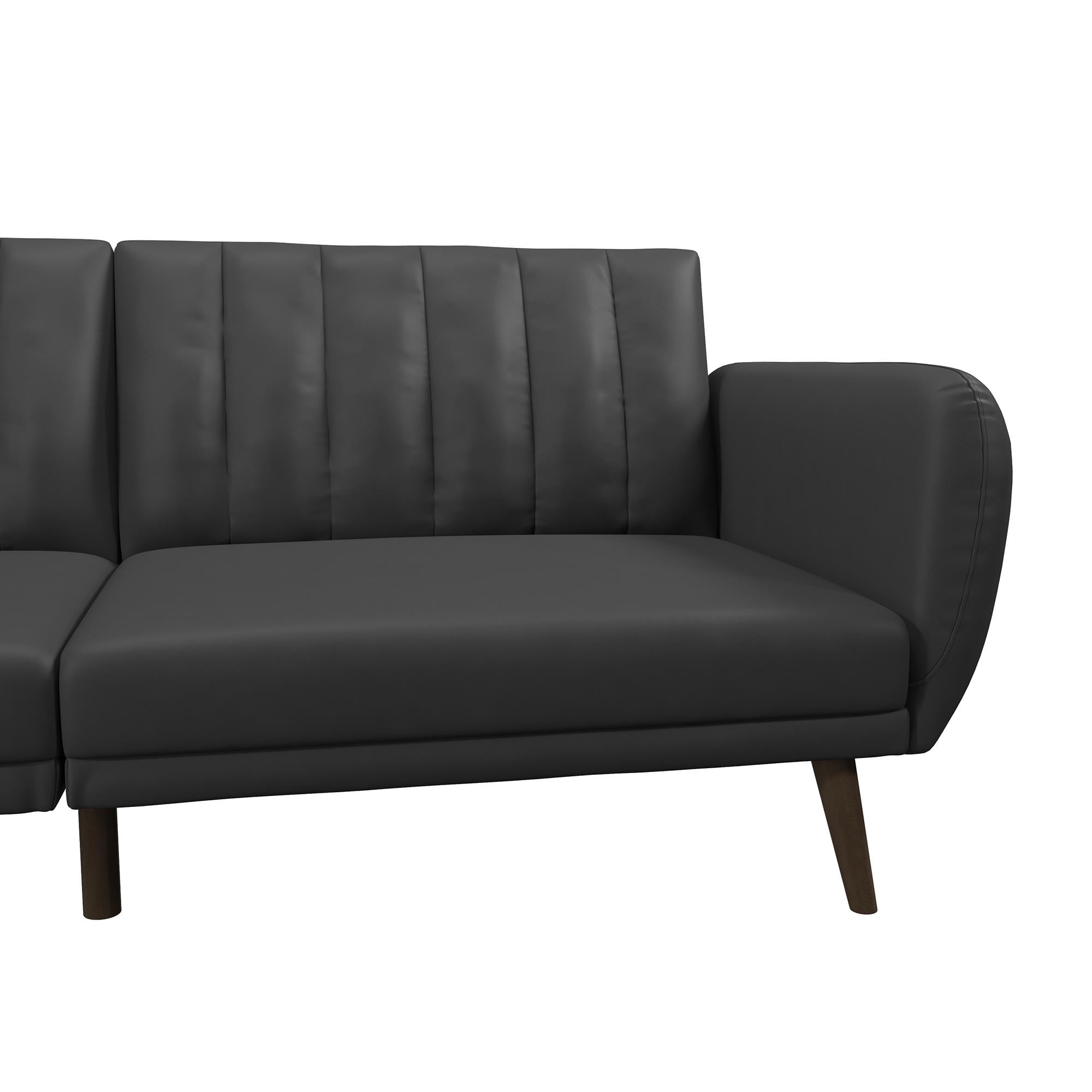 Novogratz Brittany Futon, Blue Linen