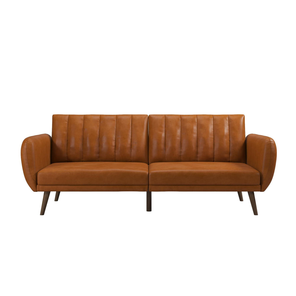 Novogratz Brittany Futon, Blue Linen