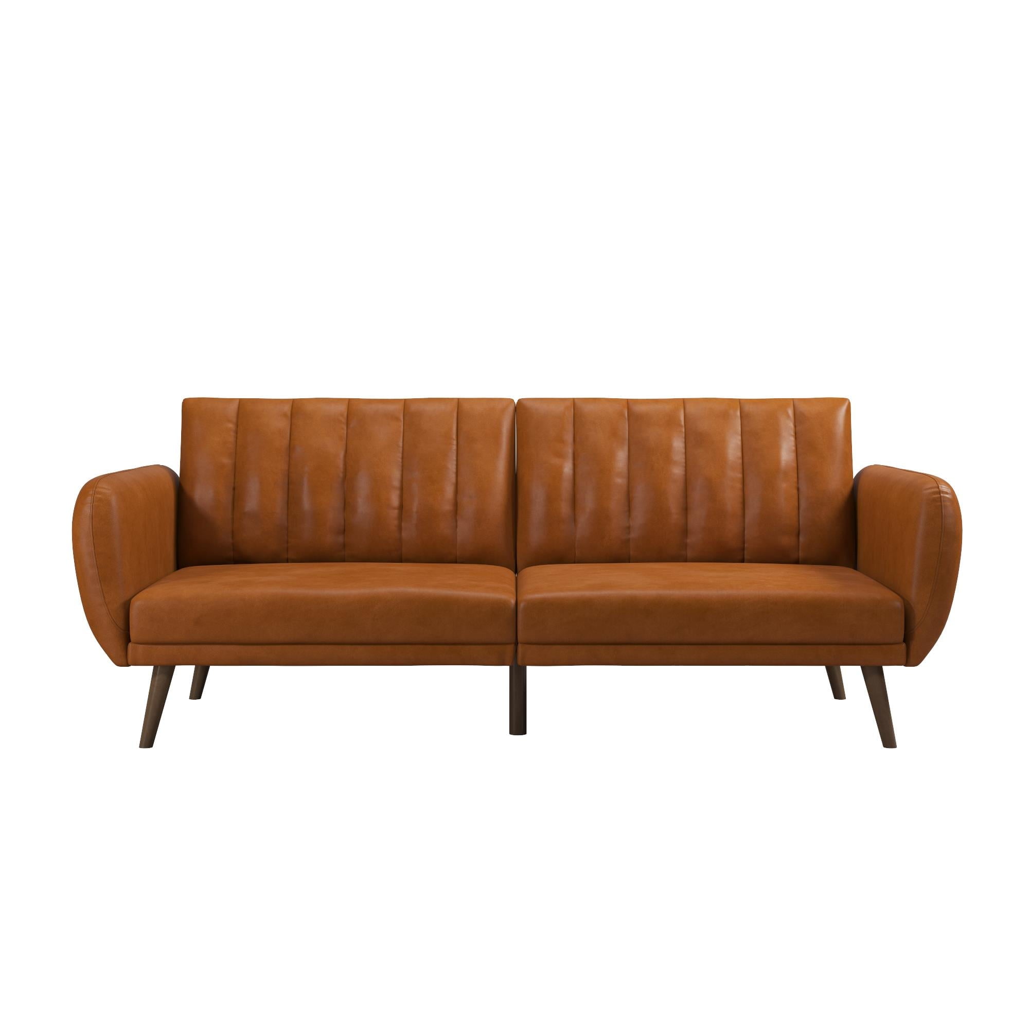 Novogratz Brittany Futon, Blue Linen