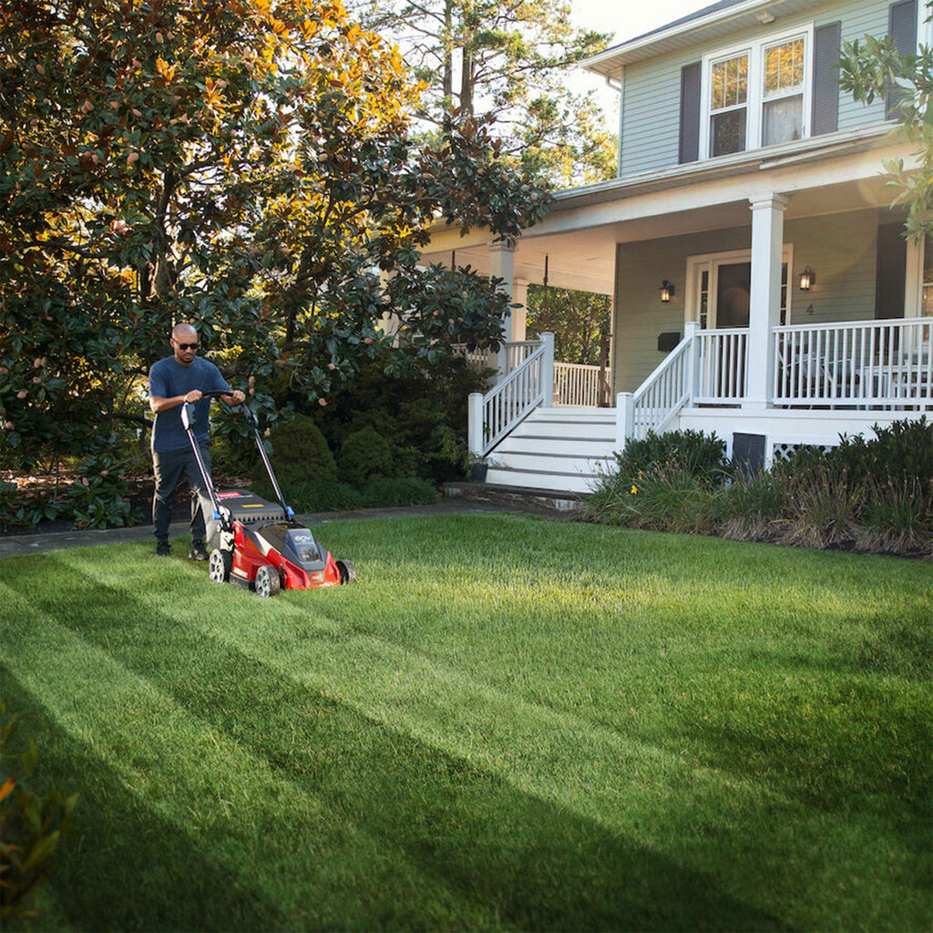 TORO Foldable 21-Inch Stripe Electric Self Propelled Lawn Mower 60-Volt