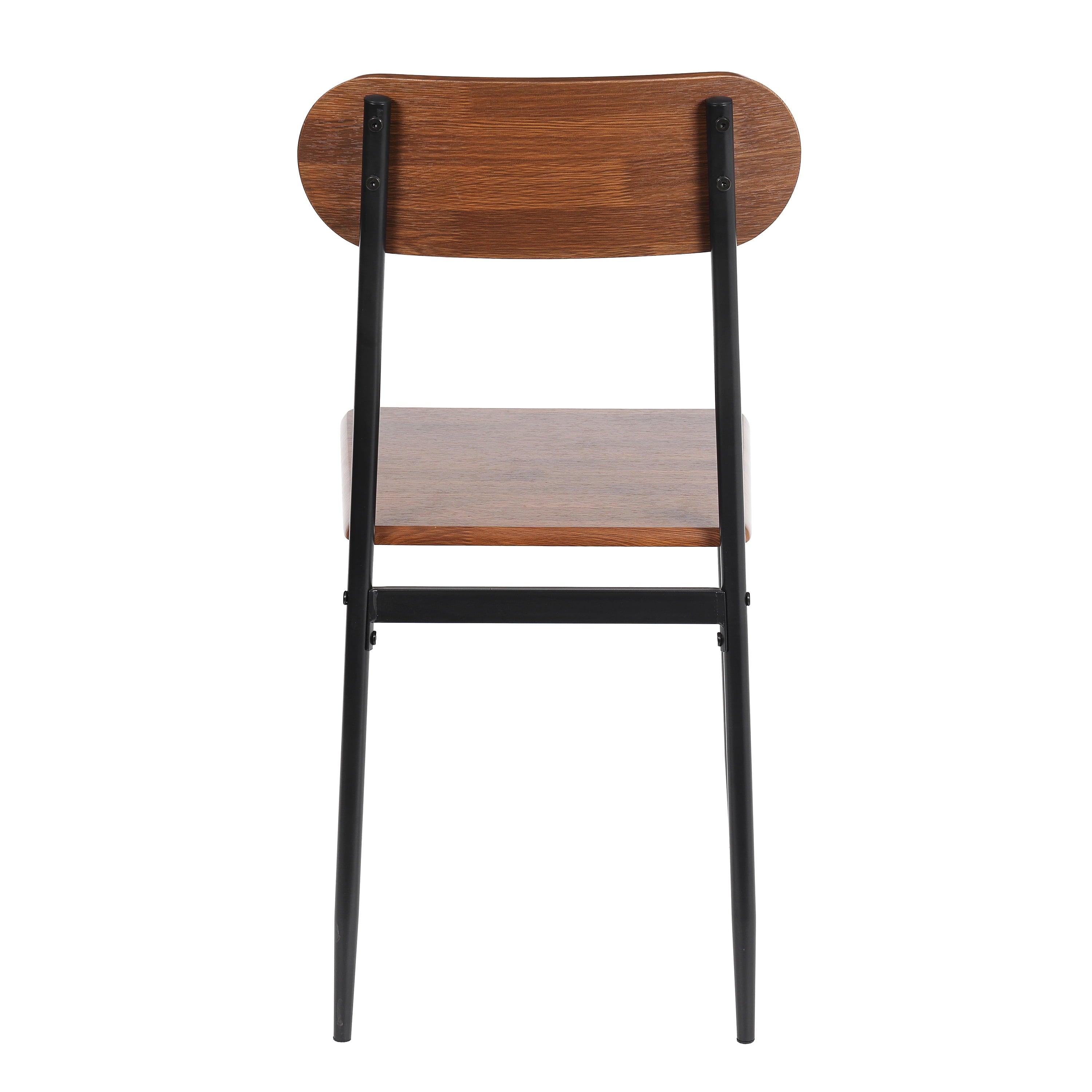 Mainstays 5-Piece Modern Wood & Metal Dining Room Set, Walnut Color for Indoor