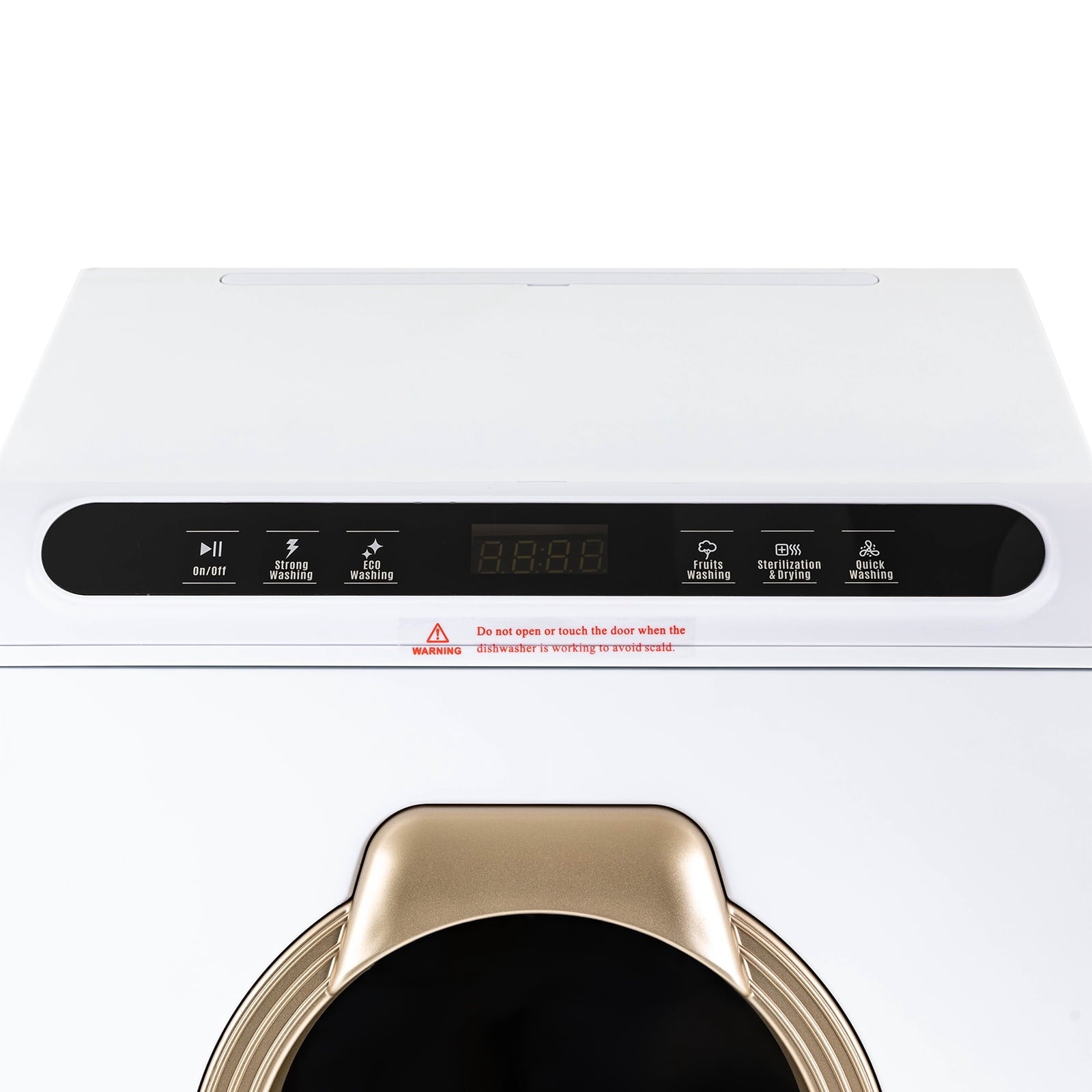 Portable Countertop Dishwasher, Compact Mini Dishwasher with 7L Built-in Water Tank,5 Cleaning Program and Air-Dry Function No Hookup Needed White