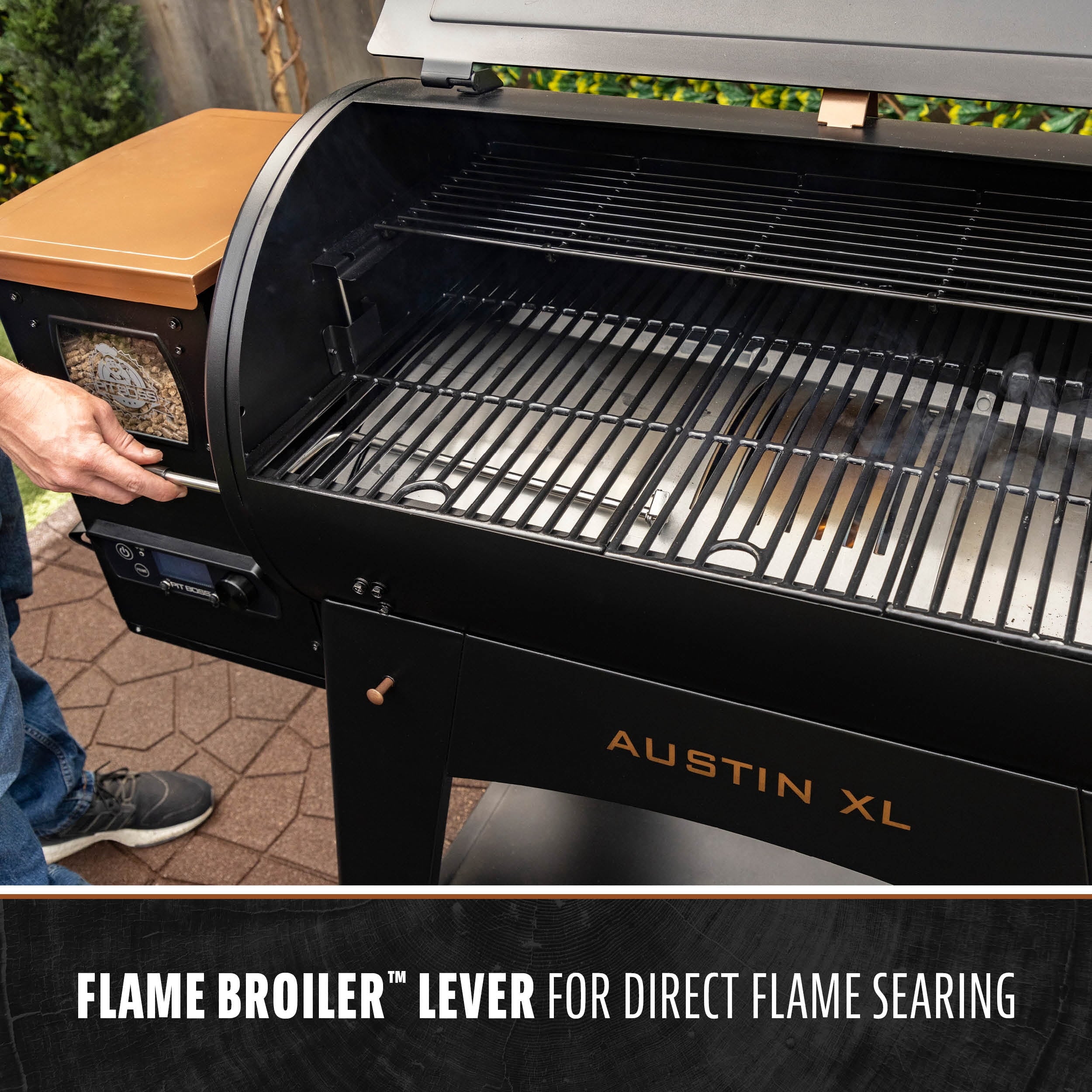 Pit Boss Pellet Smoker, Austin XL 1000 Square inch Wood Fired Pellet Grill, Onyx Series