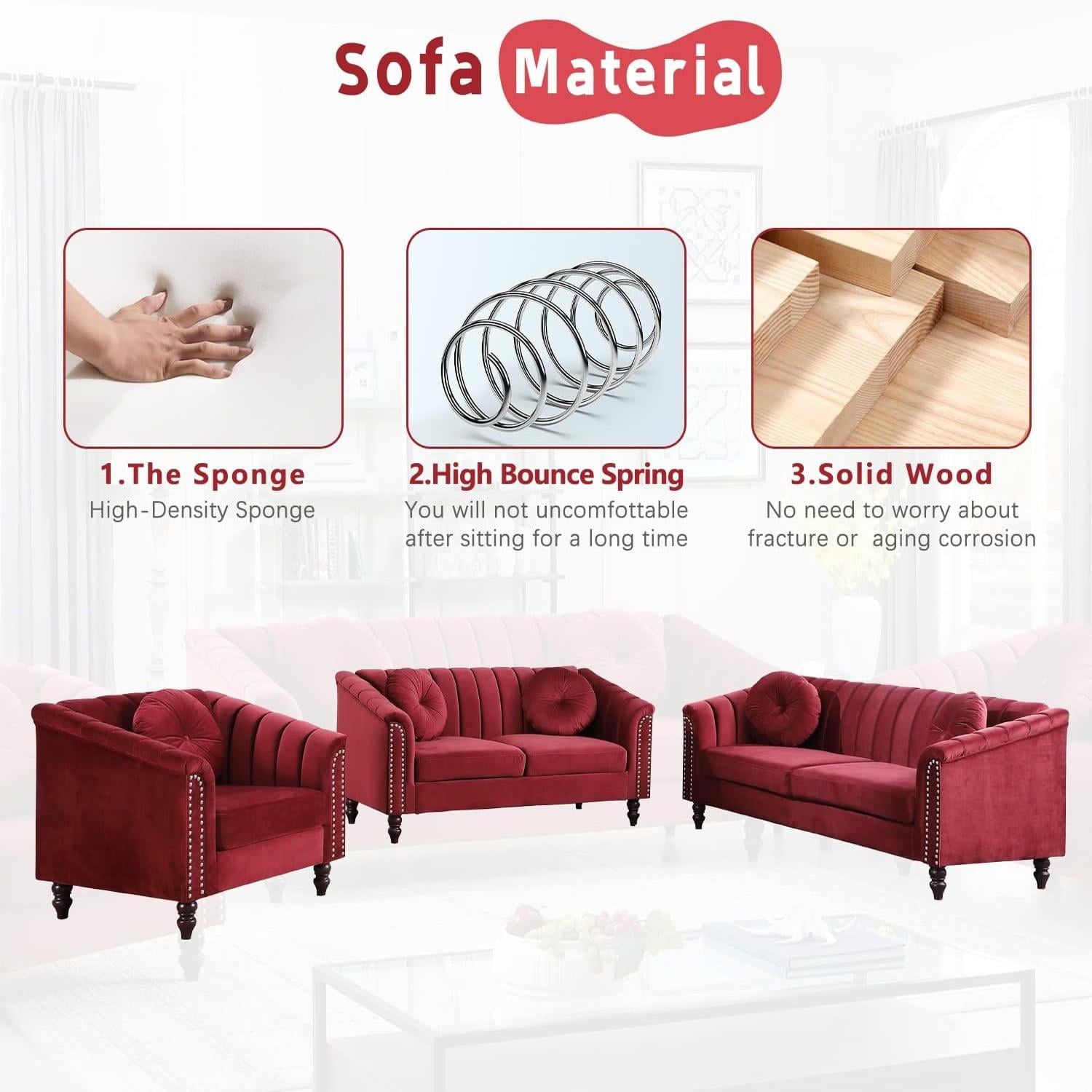 Gewnee 86.6 Modern Sofa Couch,Teddy Velvet 3 Seaters Comfy Couch with Deep Seat for Living Room,2 Pillows,Beige