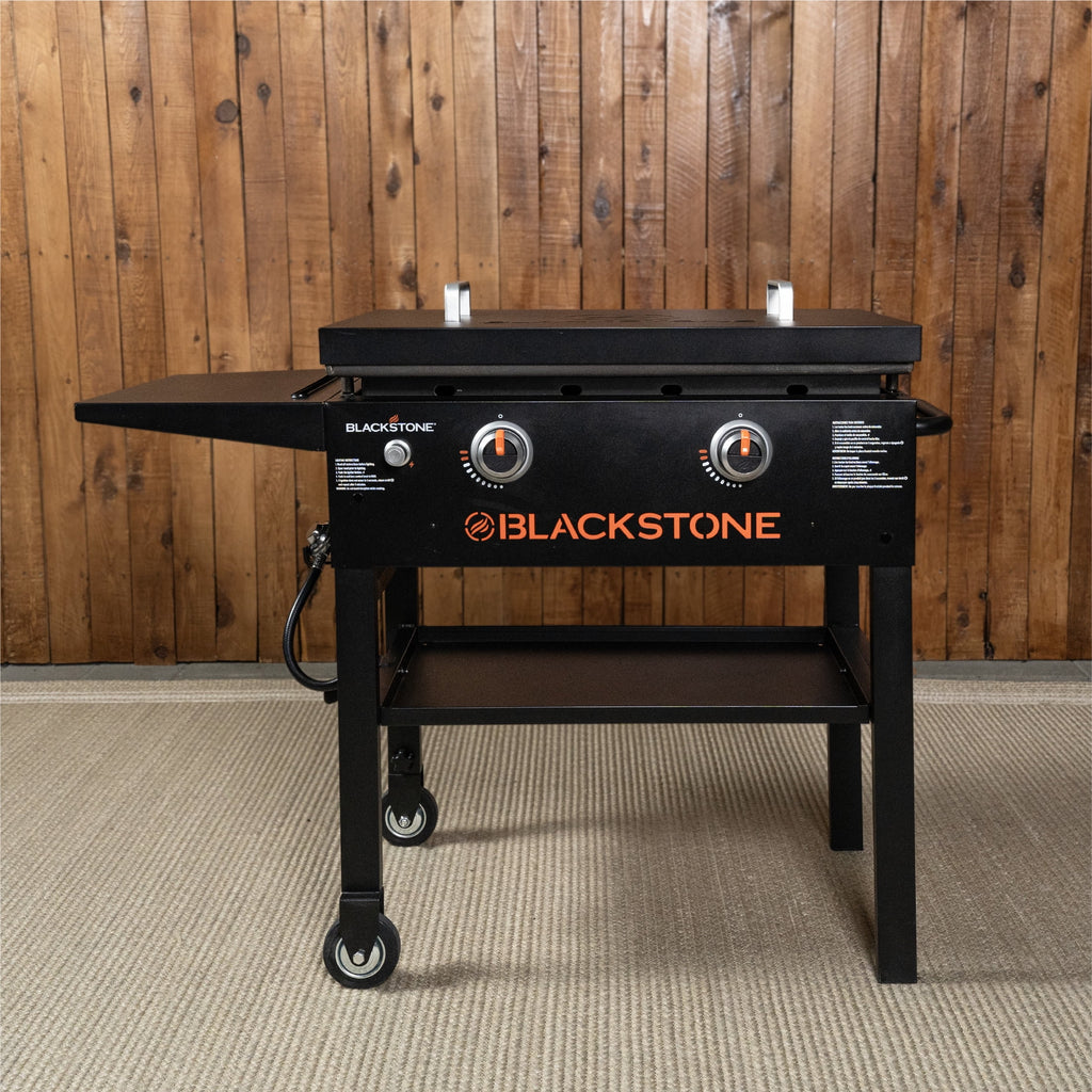Blackstone Original Outdoor Griddle, 2-Burner 28 Flat Top Grill with Hard Cover, Black