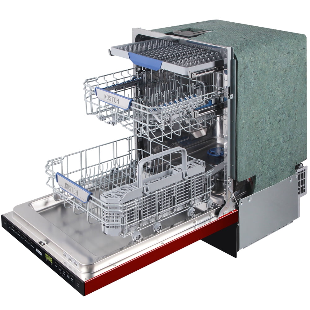 Large Capacity 24 inch Top Control Built-In Dishwasher with Third Rack – ENERGY STAR Certified, 47-dBA Ultra-Quiet, Stainless Steel (White)