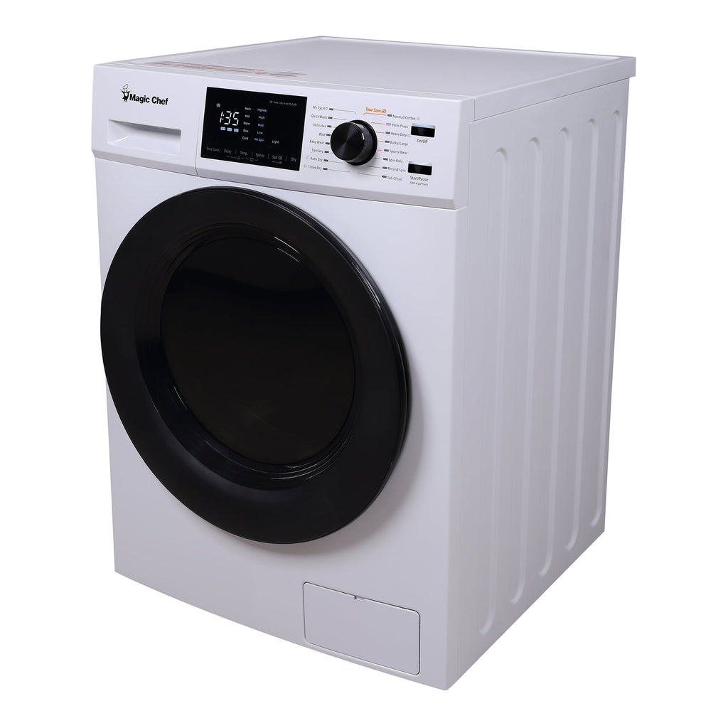 Magic Chef 2.7 cu ft Washer Dryer Combo, White
