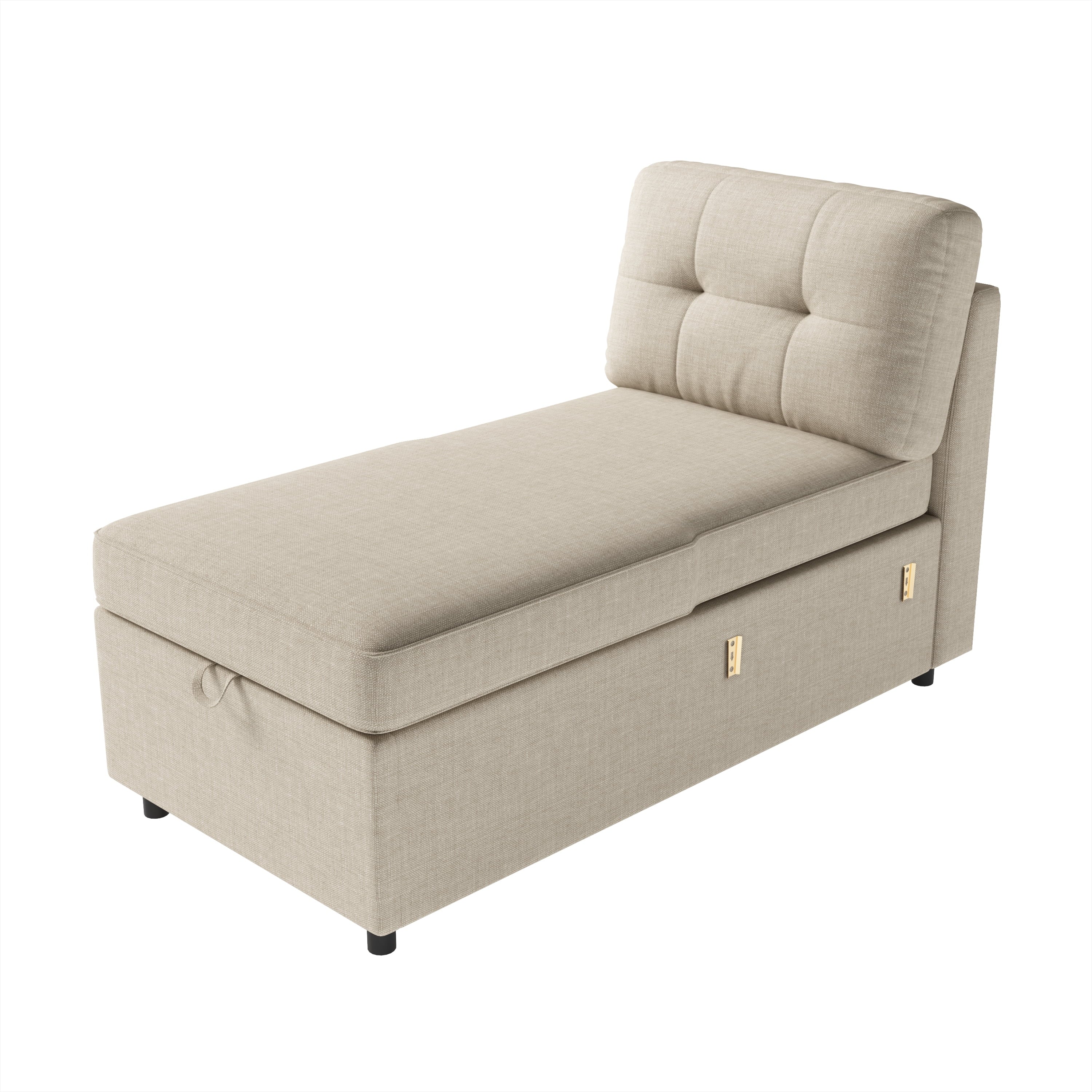 VANACC Sectional Sofa Bed with Storage and Soft Seat ,Reversible Pull Out Couch for Living Room,Gray