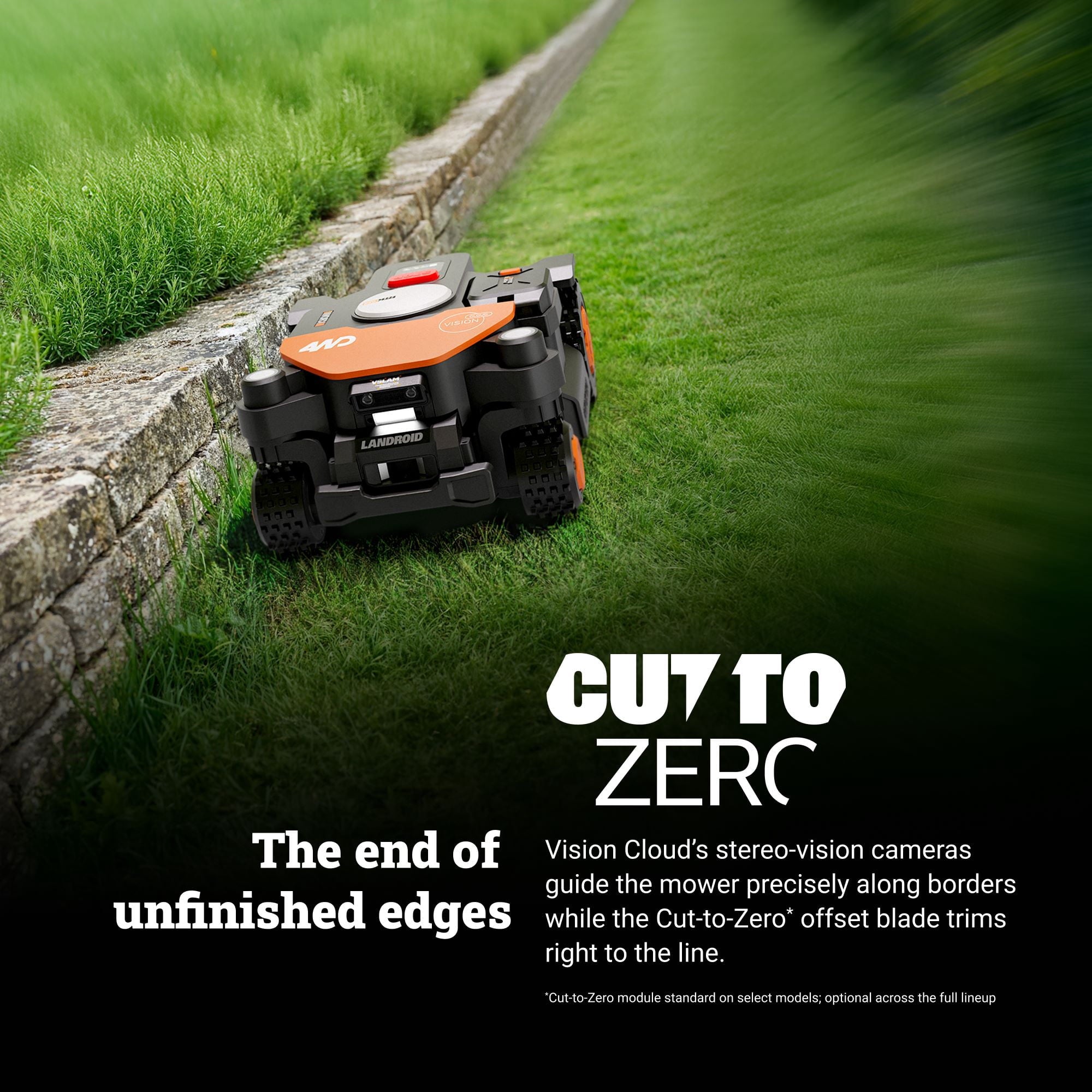 Worx WR346 Landroid Vision Cloud 4WD Robotic Lawn Mower (1½ Acre)
