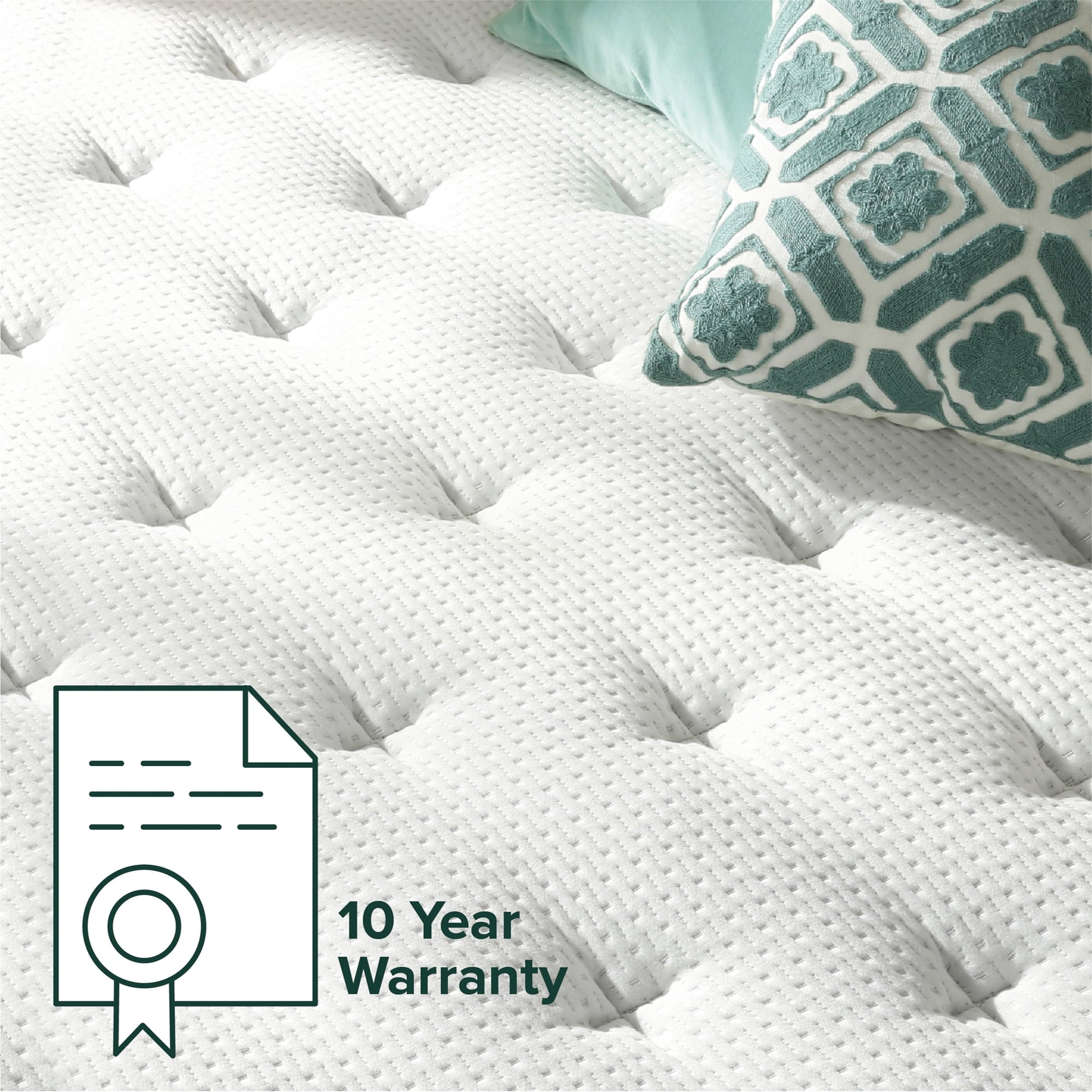 Zinus True Support 14 Full Euro Top Medium Hybrid Mattress with Comfort Foam and Pocket Springs