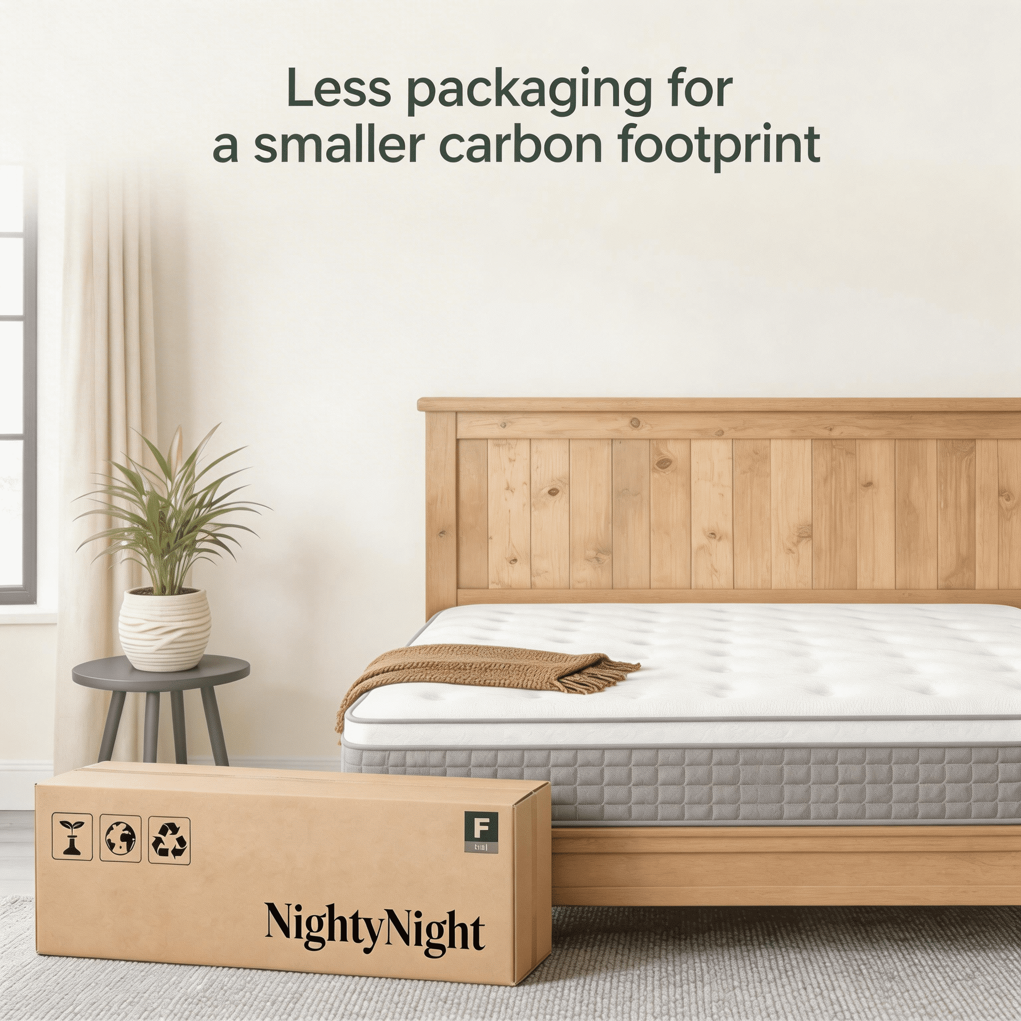 NightyNight 12 Queen Size Firm Hybrid Mattress in a Box with Cooling Gel Memory Foam, Motion Isolation & Temperature Regulation