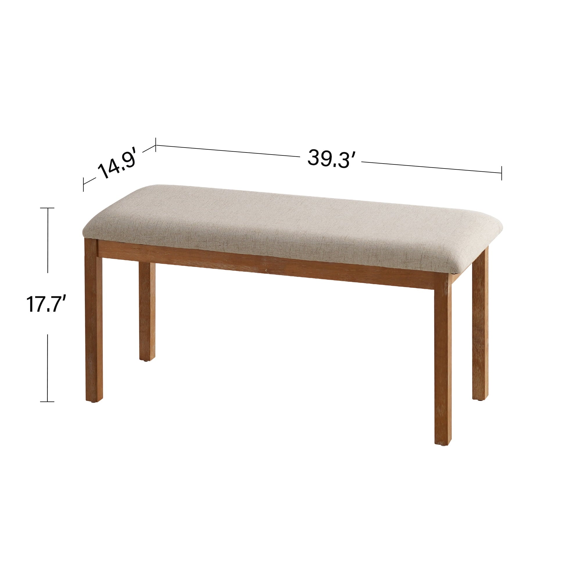 KithKasa Rectangular Dining Table Set for 4 , Kitchen Table and Chairs for 4, 5 Piece Space Saving Wood Kitchen & Dining Room Tables Set Furniture
