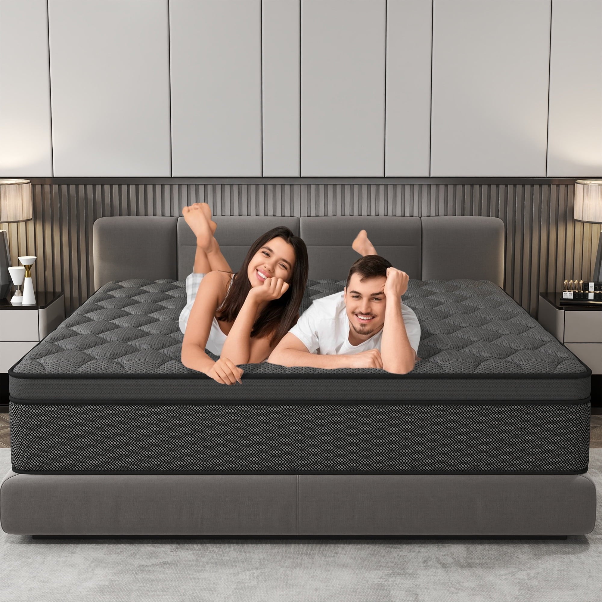 CICIMLU Full Mattress 12 inch Hybrid Gel Memory Foam & Pocket Innerspring, Pressure-Relief, Medium Firm Mattress