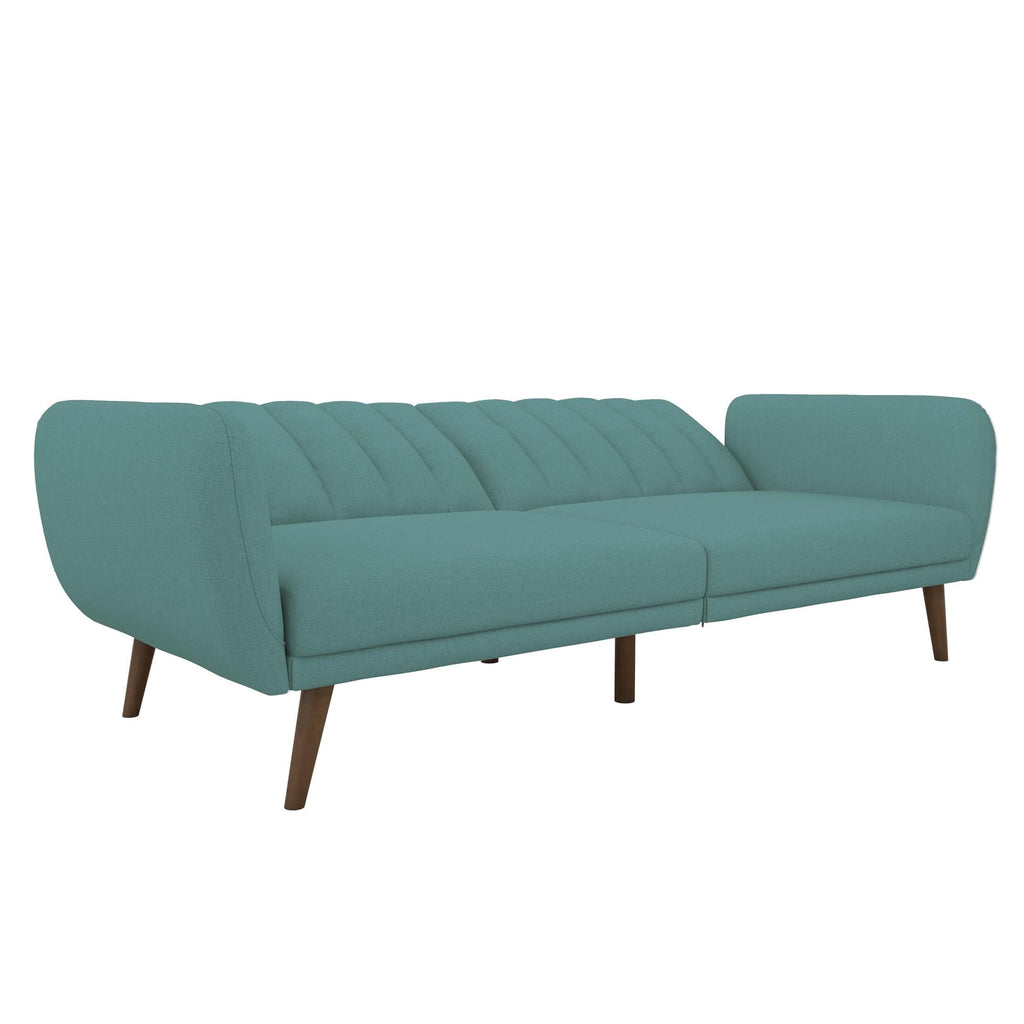 Novogratz Brittany Futon, Blue Linen