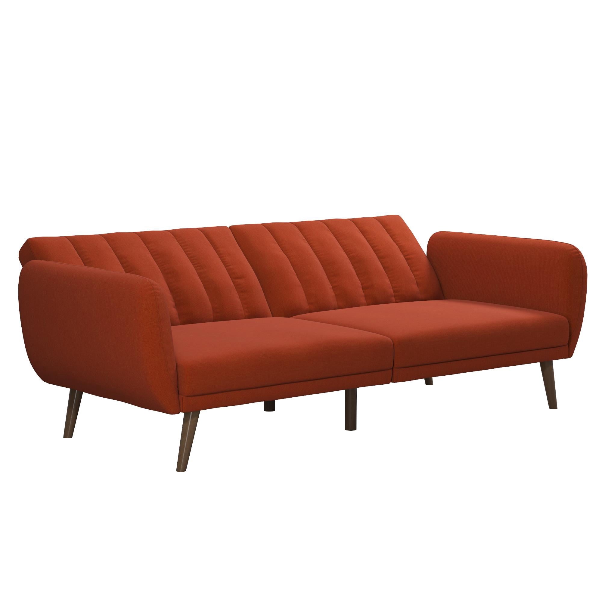 Novogratz Brittany Futon, Blue Linen