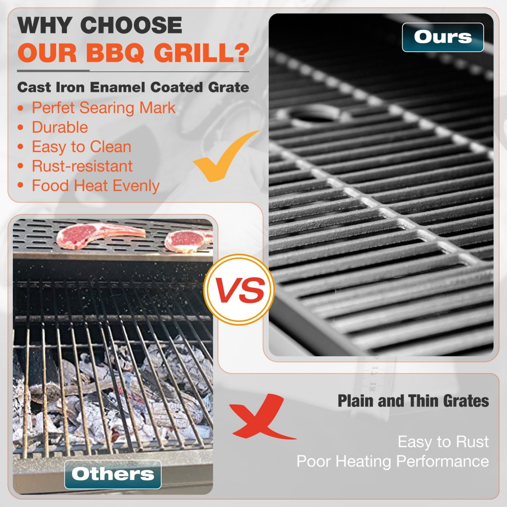 MF Studio 4 Burner Propane Gas Outdoor Grill with Side Burner Stainless Steel BBQ Grill