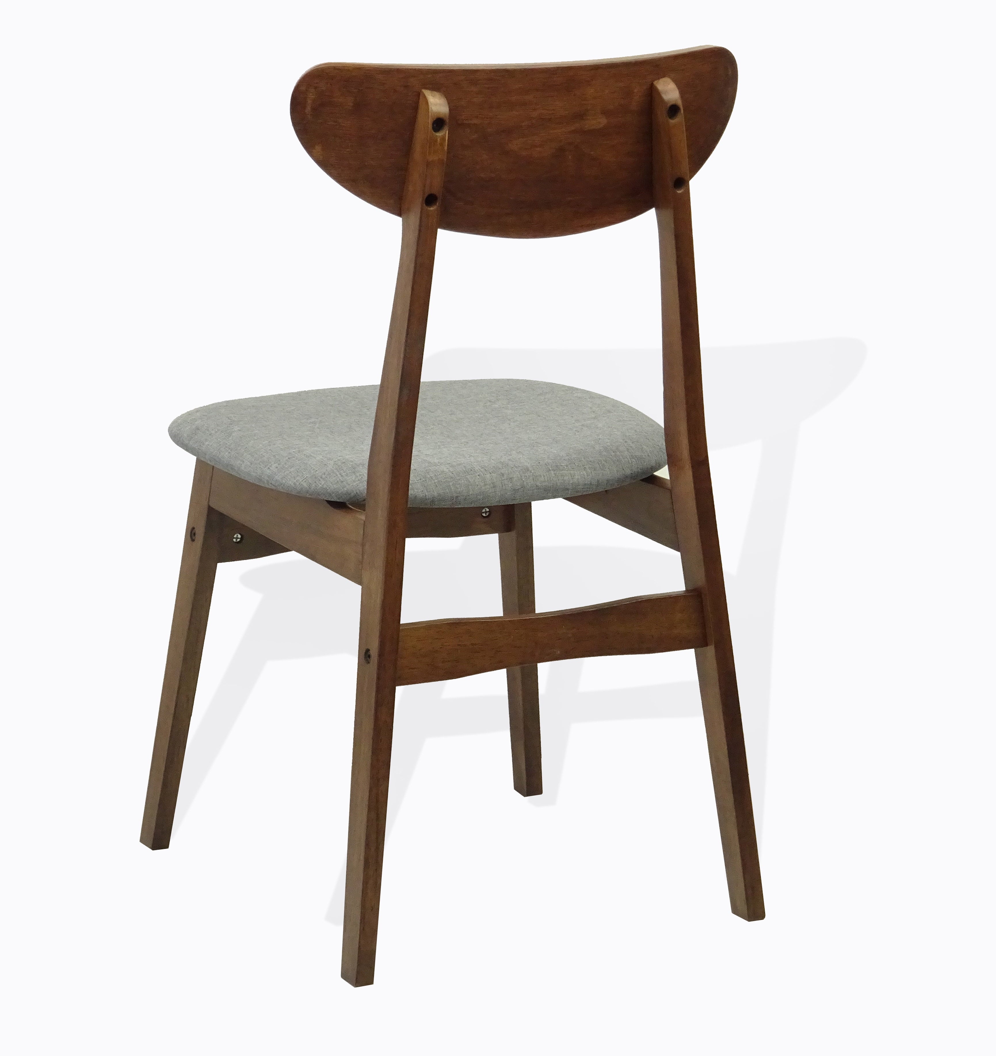 Dining Room Set of 4 Yumiko Chairs and Extendable Round Dining Table Kitchen Modern Solid Wood Medium Brown