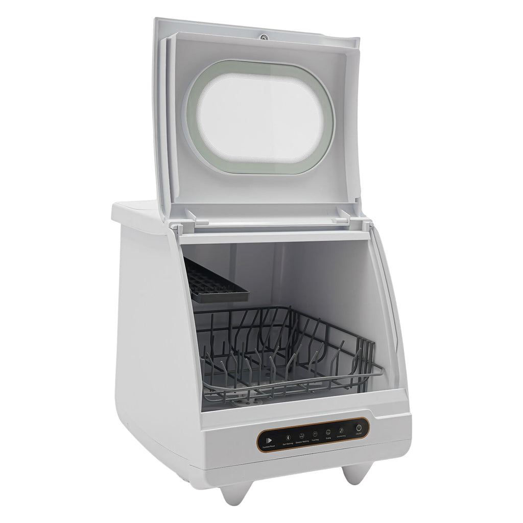 Portable Countertop Dishwasher 5 Washing Programs with Water Tank Leak-Proof Dry