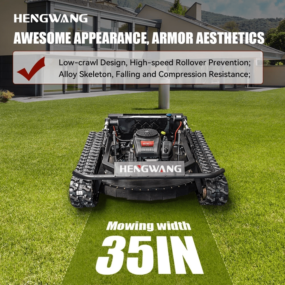 Robotic Lawn Mowers, Tracked, All-Terrain, Remote Control