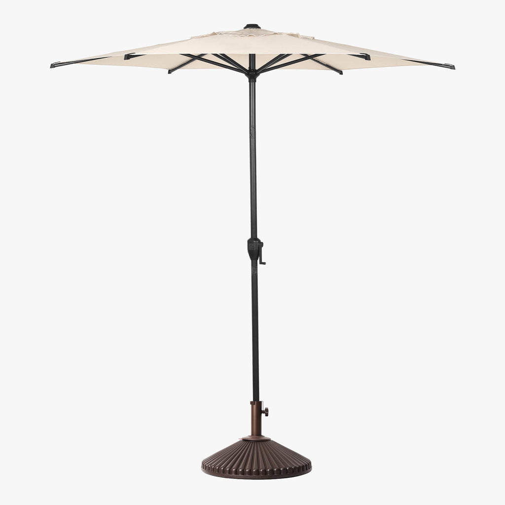 Abba Patio 11’ Vienna Offset Hanging Outdoor Cantilever Patio Umbrella, Beige