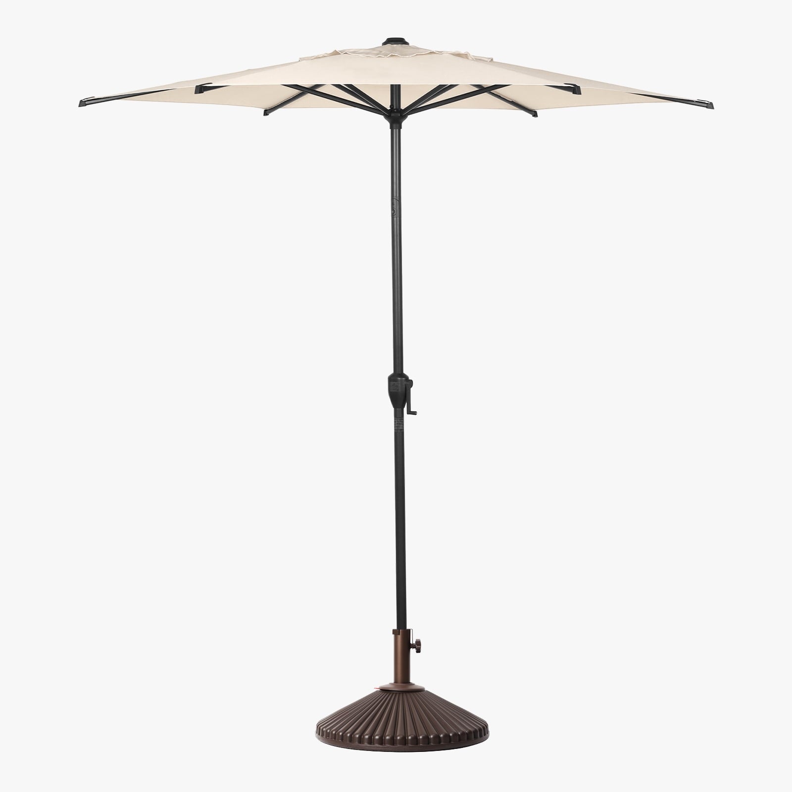 Abba Patio 11’ Vienna Offset Hanging Outdoor Cantilever Patio Umbrella, Beige