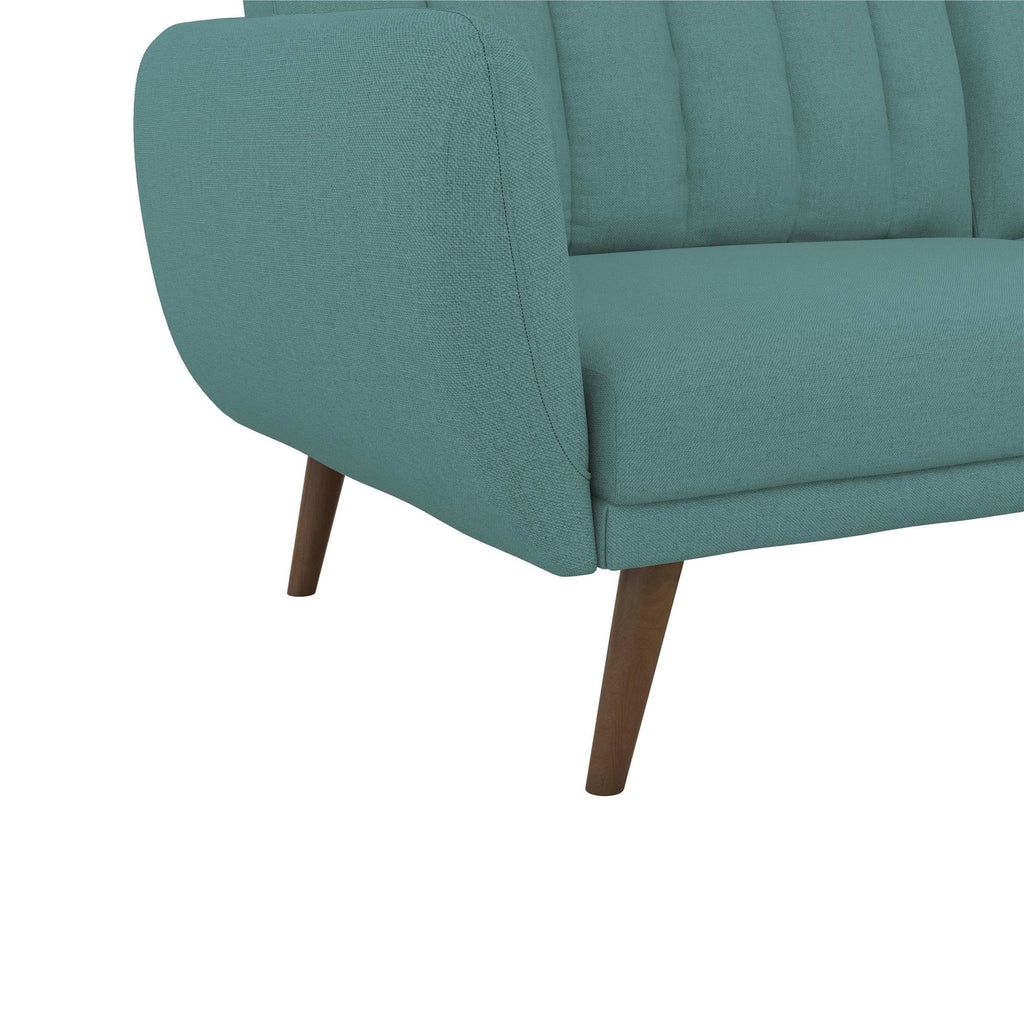 Novogratz Brittany Futon, Blue Linen