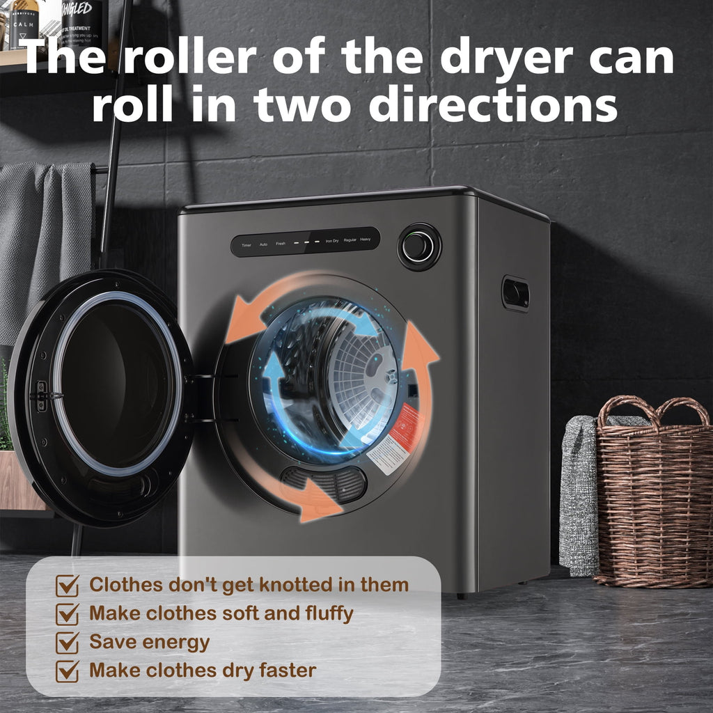 Dessiz Compact Laundry Dryer - Grey