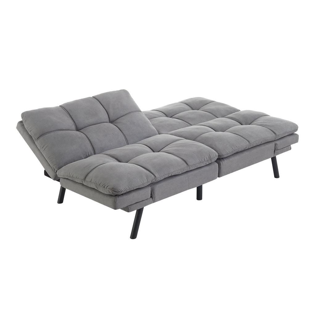 Mainstays 72 Memory Foam Futon Sofa Bed,Black