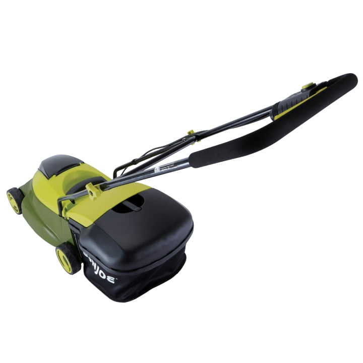 Sun Joe 24V Cordless Push Reel Lawn Mower, Battery Powered Grass Cutter for Yard, 15-Inch