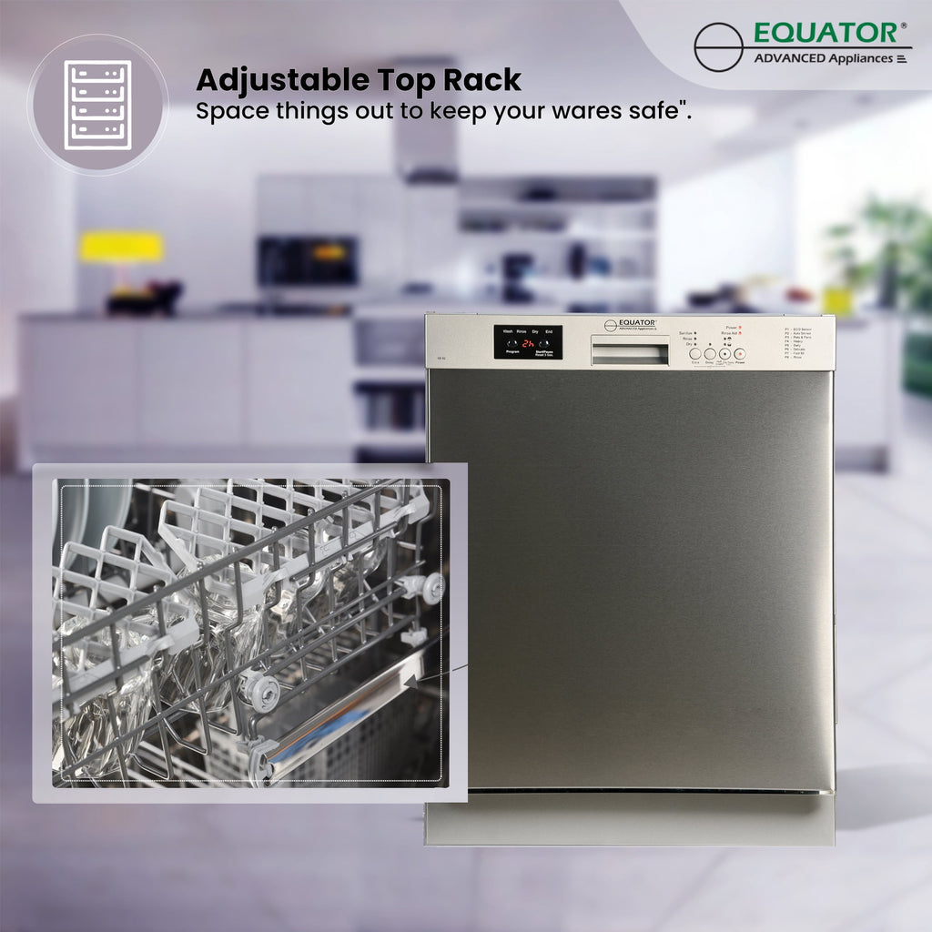 Equator Europe 24 Built in 14 place Dishwasher in White